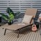 Costway Outdoor Adjustable Chaise Lounge Patio 6-Position Recliner with Wheels